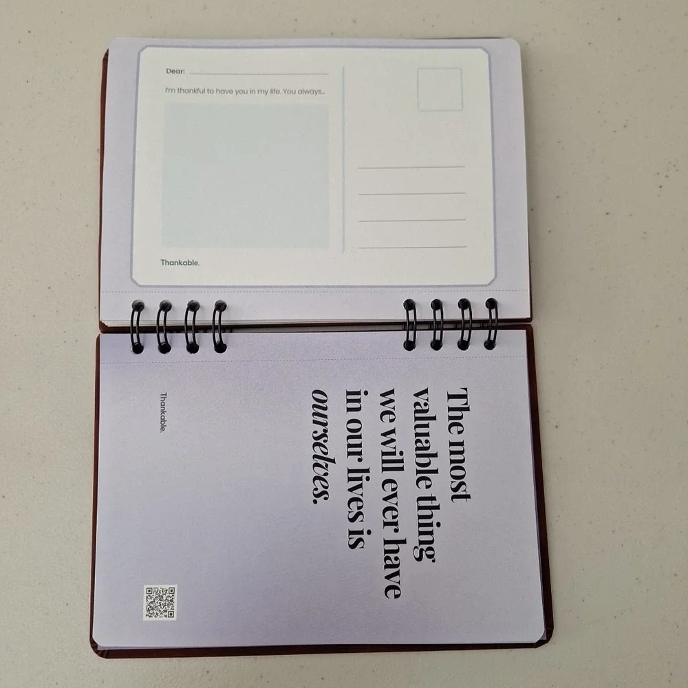THANKABLE Guided Gratitude & Mindfulness Journal Self-Reflection w/ Prompts NEW